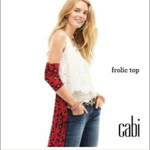 🔴 SOLD - CAbi Frolic Top - Size XL